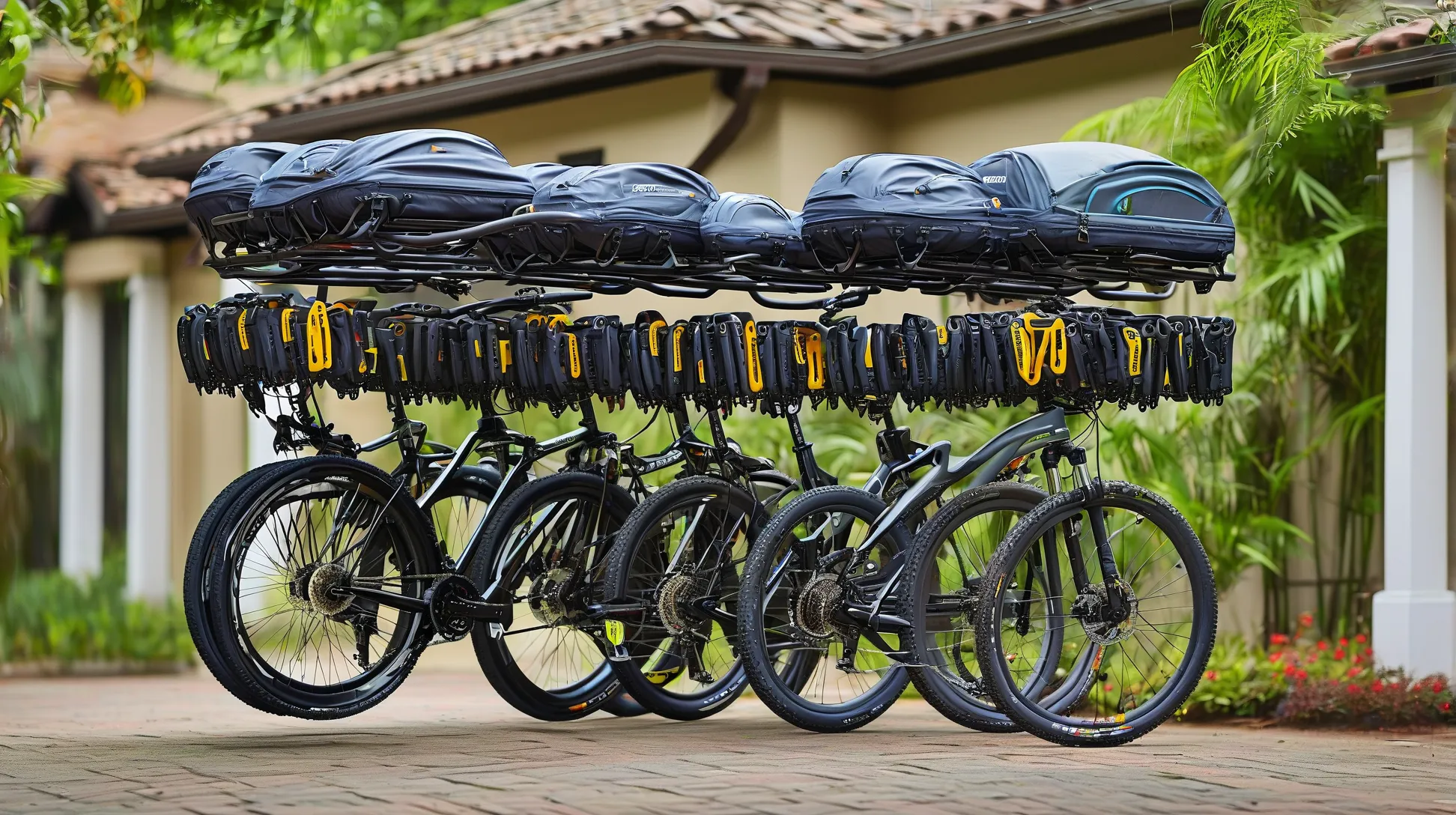 Tandem Bicycle Roof Rack - Heavy Duty Secure Bike Carrier