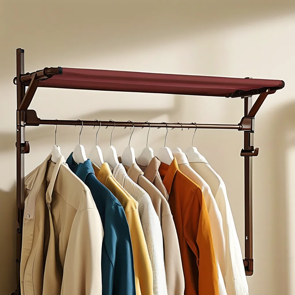 Car Garment Rack - Foldable Travel Clothes Hanger Organizer