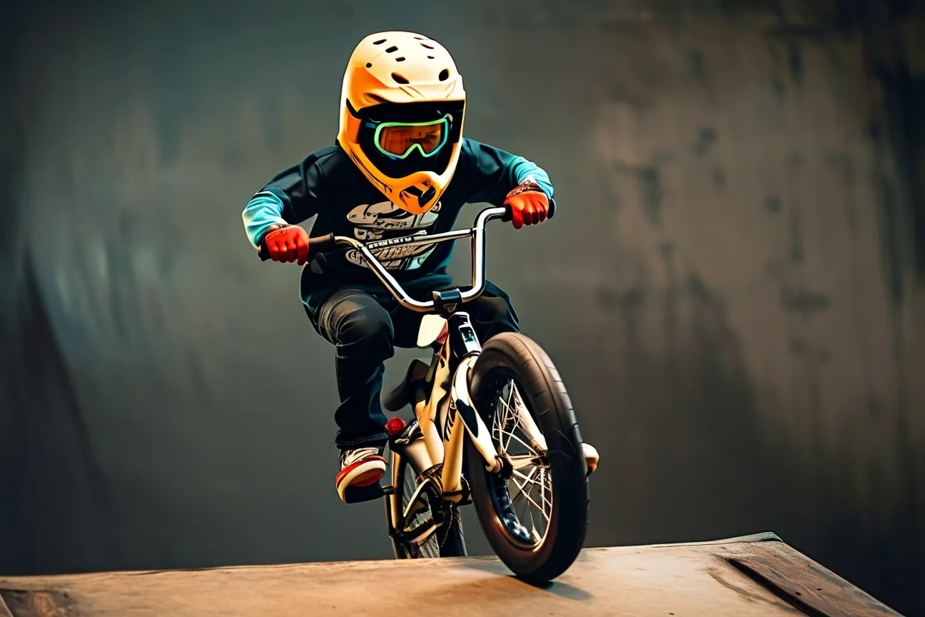 Youth BMX Bike Helmet - Lightweight Safety Gear for Stunt Riding