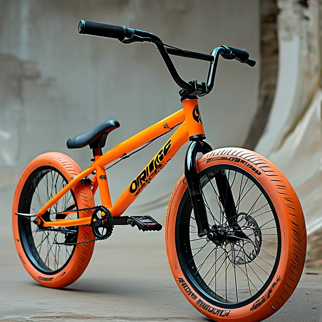Orange BMX Bike | Lightweight Stunt & Urban Cycling Gear