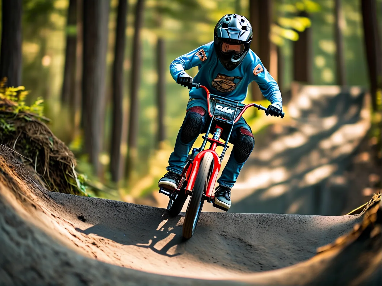 Gas-Powered BMX Bike | High-Speed Off-Road Adventure Ride