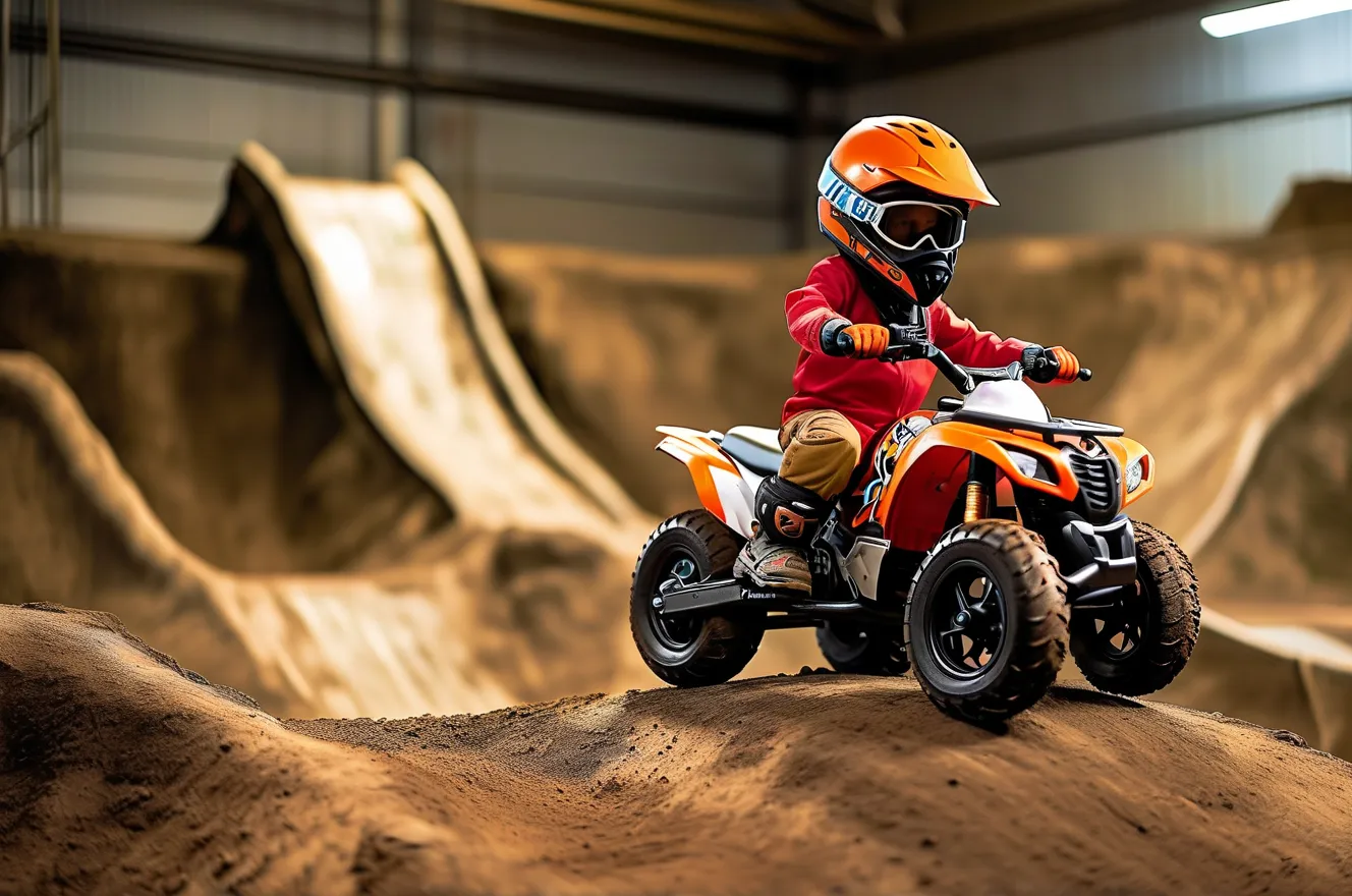 Toy Dirt Bike Tracks - Portable Indoor/Outdoor Kids Adventure